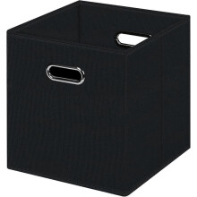 Schwarze, faltbare Aufbewahrungswürfel, Aufbewahrungsboxen aus Stoff, Organizer-Körbe