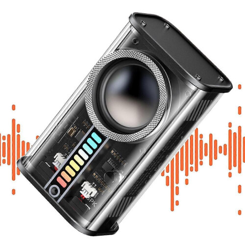 Boxă Bluetooth fără fir Mecha transparentă: Boxă Bluetooth, Boxă Bluetooth 5.3