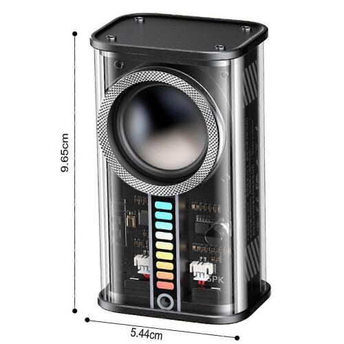 Boxă Bluetooth fără fir Mecha transparentă: Boxă Bluetooth, Boxă Bluetooth 5.3 1