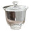 Glas-Teetasse, transparenter Teedeckel, Schale 1