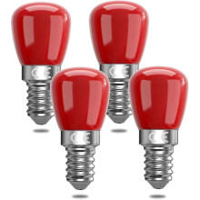 E14 rote LED-Glühbirnen, 3 W, dekorative rote E14 LED-Glühbirnen, Ersatz für 25 W, geeignet für Ambientebeleuchtung, Halloween, Weihnachten