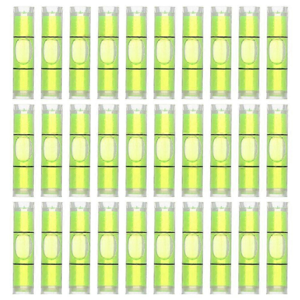 50Pcs Mini Cylindrical Level Small Horizontal Bubble Levels 8X23mm Plastic Bubble Level Vial Bubble Spirit Level Measuring Layout Tools 8472608272769