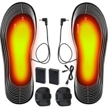 Beheizbare Einlegesohlen, USB-/Batteriebetrieben, waschbar und zuschneidbar, für den Winter, geeignet für Damen und Herren, Indoor- und Outd