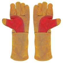 Schweißerhandschuhe, hitzebeständige Handschuhe, Grillhandschuhe, hitzebeständiges Rindsleder