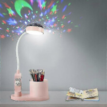 Wiederaufladbare LED-Schreibtischlampe für Kinder mit automatischer Farbwechsel- und Dimmfunktion zum Lernen