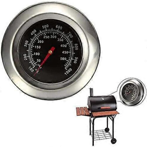Edelstahl-Grillthermometer, BBQ-Grillthermometer mit Ofenthermometer 1