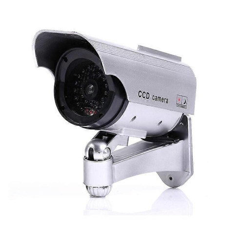 Lot de 2 caméras de surveillance factices avec flash simulé pour une simulation réaliste. 1