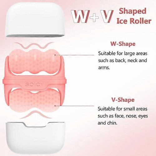 Gesichts-Eisroller, doppelseitiger Gesichts-Eisroller, Gesichtspflegegerät mit 2-in-1-Rolle, Kryotherapie-Eisroller-Massagegerät 1