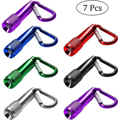 Conjunto de 7 Lanternas de Camping com Bolso, Mini Lanterna LED Portátil, Ideal para Camping, Caminhadas, Ciclismo e Cli 1