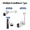 Practical Vertical Mounting Bracket Surveillances Cameras Holder Camera Mount Metal Texture for Surveillances Camera 5
