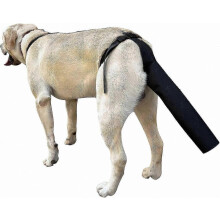 2-pakning halebeskytter for hunde, mykt haletrekk for hundeskader, svart