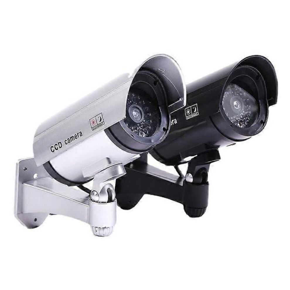 Lot de 2 caméras de surveillance factices avec flash simulé pour une — free download