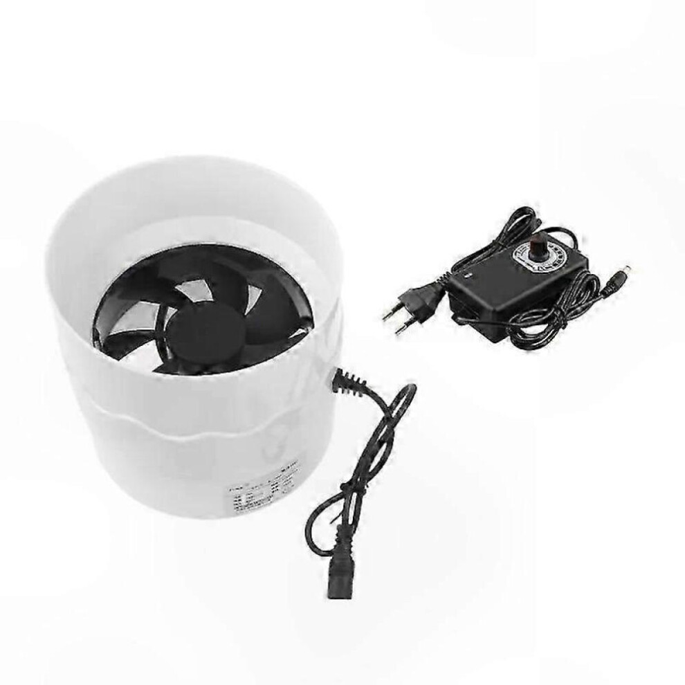 110Mm Adjustable Speed Inline Duct Fan For Ventilation And Exhaust Systems With 7W Motor Efficiency 8472608224355