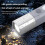 Lanterna de acampamento LED COB com luz lateral, recarregável, portátil e de mão. 3