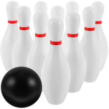 Bowling-Spielset aus Kunststoff, lustiges Bowling-Spiel für drinnen und draußen, interaktives Spielzeug für Eltern und Kinder, geeignet für