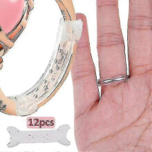 12-teiliges Set unsichtbarer, transparenter Ringgrößenversteller für lockere Ringe / Transparenter Ringgrößenmesser mit Größen von 2–10 mm