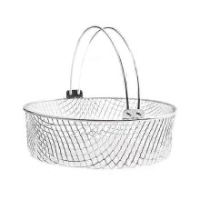 Coș de filtru de schimb, coș de copt din oțel inoxidabil cu mâner, accesorii pentru coș de gătit la abur - Coș de filtru