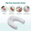 U-shaped Side Sleeper Pro Air Neck & Back Pillow White Therapeutic Solid-pillow 4