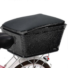 Rear Bike Basket Large Capacity Metal Wire Bicycle Basket Waterproof Rainproof Cover