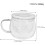 Klare Glas-Teetasse für Kaffee und Tee 3