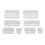 Clear Stackable Plastic Storage Box Organizer - 8PCS for Jewelry Craft Tools 1