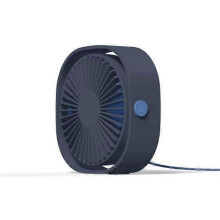 Blue USB fan, silent fan, portable silent USB fan 3 speed