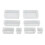 Clear Stackable Plastic Storage Box Organizer - 8PCS for Jewelry Craft Tools 2