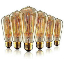 Vintage Edison-Glühbirne, E27 Retro-Glühbirne, Edison-Antik-Glühbirne warmweiße Lampe