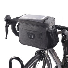 Fahrradlenkertasche, wärmeisolierend und wasserdicht, mit großem Fassungsvermögen und mehreren Fächern für alle Smartphones, S