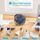 Blauer USB-Ventilator, leiser Ventilator, tragbarer leiser USB-Ventilator mit 3 Geschwindigkeitsstufen 3