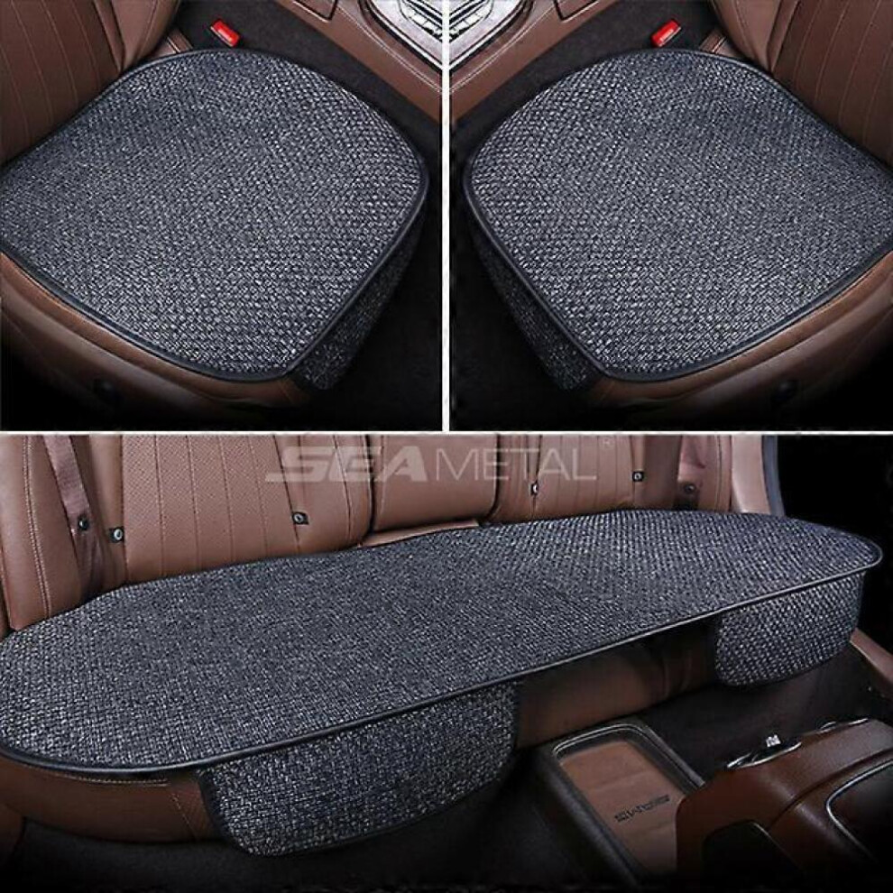 Flax Car Seat Cover Linen Fabric Automobiles Seat Covers Breathable Chair Protector Pad Mat Universal For Car Truck Suv 8472608239090