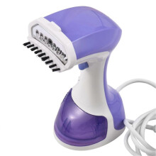 Stiratrice a vapore portatile da viaggio per indumenti, stiratrice a vapore portatile da 1100 W, riscaldamento rapido con acqua staccabile d