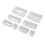 Clear Stackable Plastic Storage Box Organizer - 8PCS for Jewelry Craft Tools 4