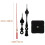 Kit de 3 mécanismes d'horloge silencieuse à piles 2