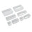 Clear Stackable Plastic Storage Box Organizer - 8PCS for Jewelry Craft Tools 3