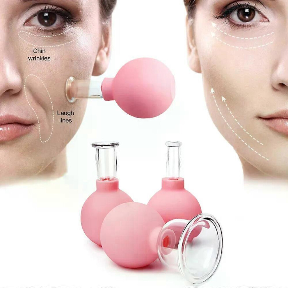Rubber Massage Body Cups Vacuum Face Cupping Massage Glass Cupping Facial Skin Lifting Body Anti Cellulite Chineses Massage Tool