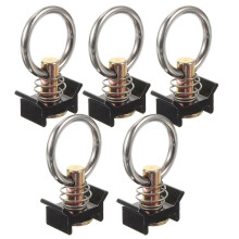 Stück Einzelbolzen-Schienenverbinder L-Schienenringverbinder Stahl Einzelbolzen-Schienenverbinder mit Ring Stahl-O-Ring