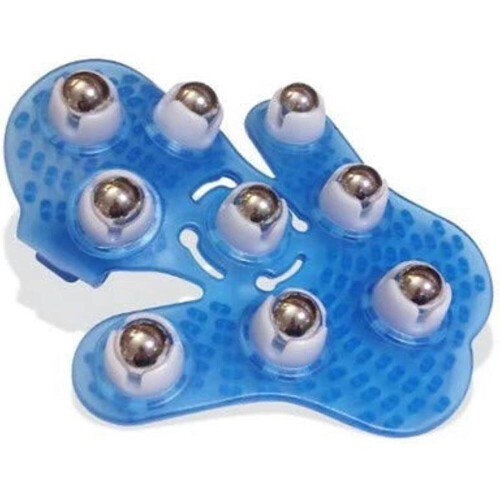 Körpermassagehandschuh mit Rollenkugel 1