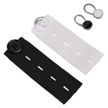 20 Extender Buttons for Shirts Includes 10 Elastic Waist & Collar Buttons