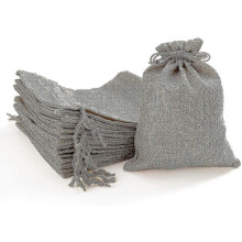 20 Jutebeutel für Adventskalender, Schmuck, Gastgeschenke und Bastelarbeiten, Stoffbeutel zum Befüllen