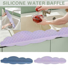 Kitchen Silicone Water Baffle Household Sink Countertop Suction Cup Type Waterproof Vegetable Washing Sink Water Baffle Baffle