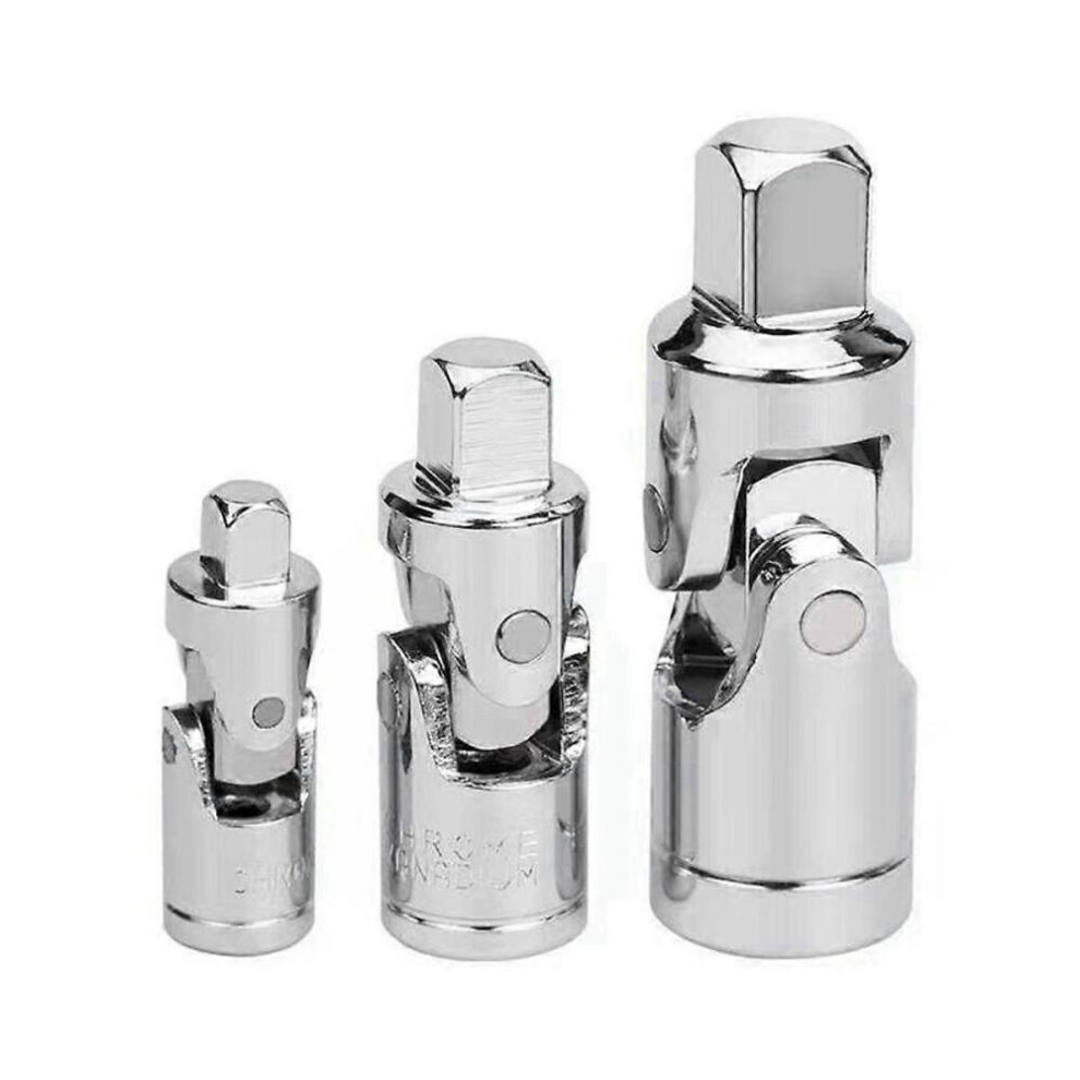 3-Piece Universal Socket Adapter 1/4 3/8 1/2 Socket Universal Joint Universal Socket Ratchet Tool 8472608279492