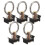 5Pcs Single Stud Fitting L Track Ring Fitting Steel Single Stud Track Fitting with Ring Steel O-Ring 2