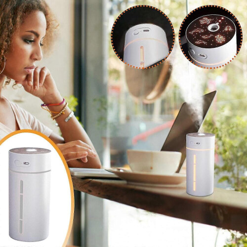 Petit diffuseur d'arômes avec lumière LED couleur et humidificateur (1 pièce) 2
