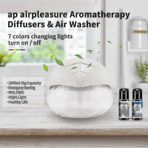 Difusor de aroma blanco para espacios pequeños con lavado de aire. 2