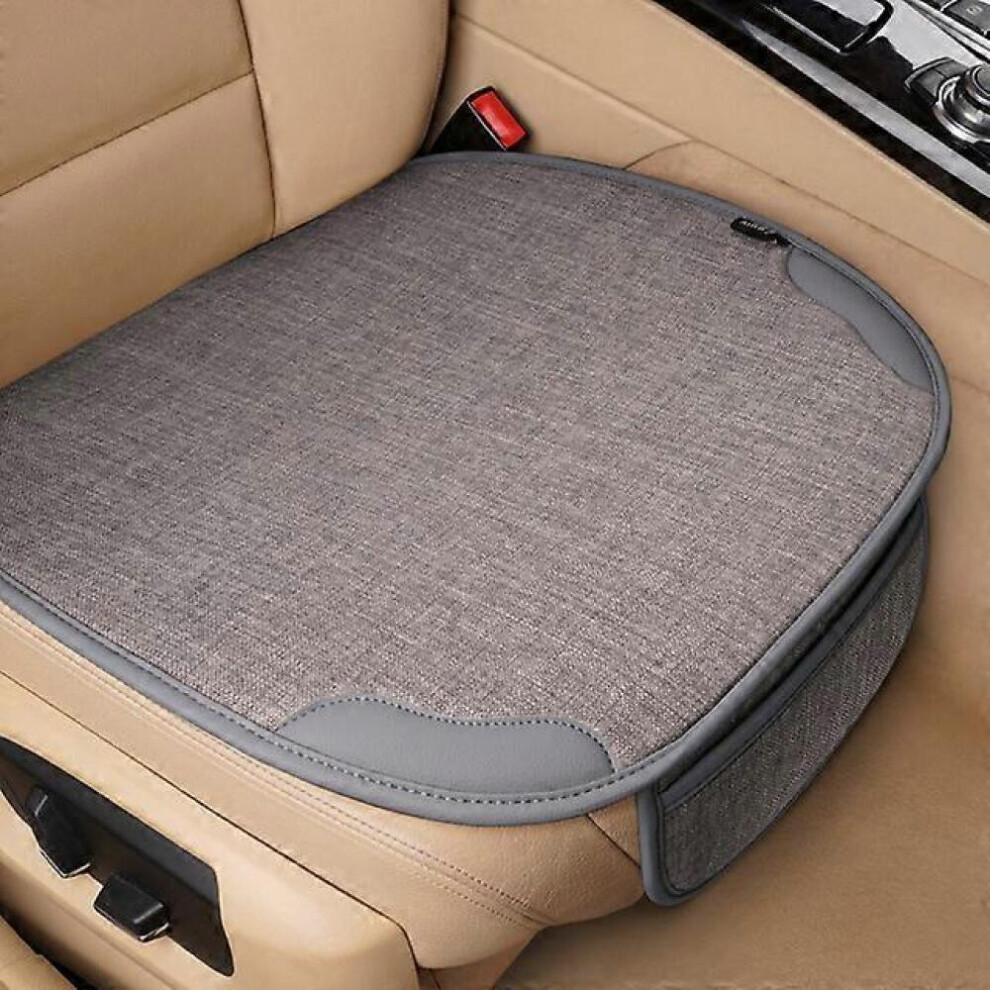 Car Seat Cover Front Breathable Flax Car Seat Protector Cushion Universal Chair Protect Covers Front Sseat Covers For Cars Woman 8472608244070