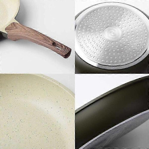 Frigideira antiaderente de 24 cm com revestimento de granito. 1