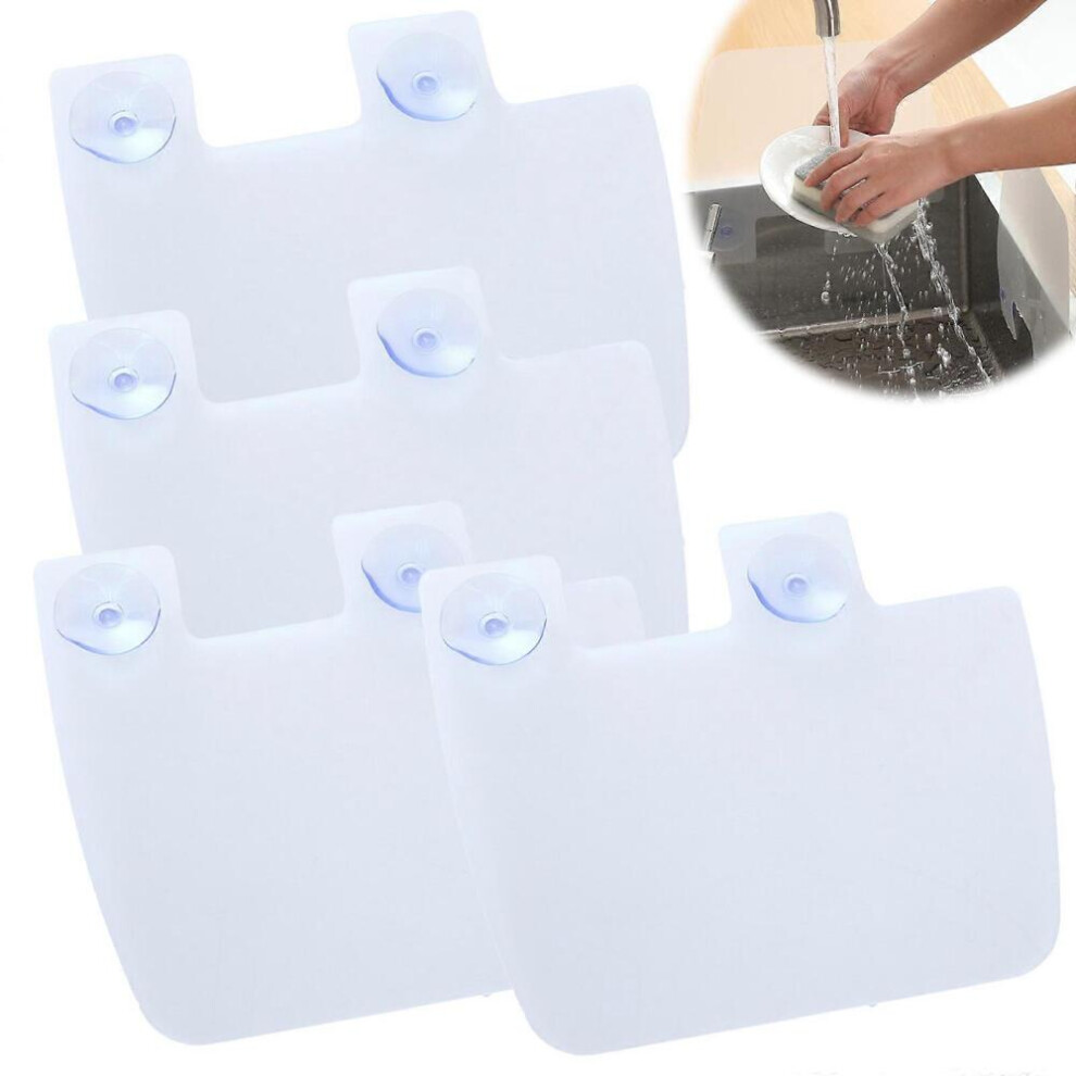 Sink Water Baffle Kitchen Splash Plate Sink Water Baffle Suction Cup Sink Splash Plate Dishwashing Baffle 8472608279706