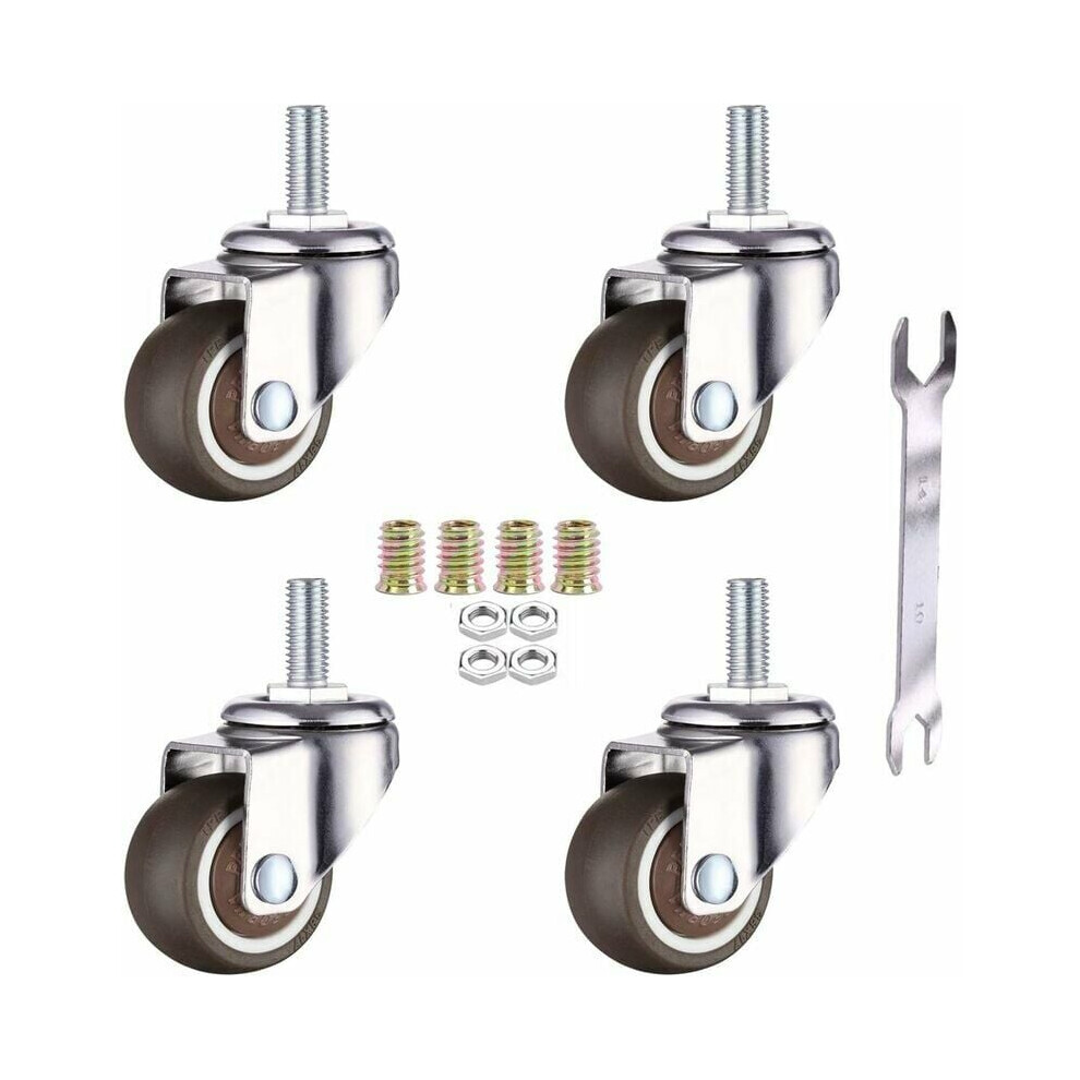Rust Resistant Industrial Trolley Wheels, Multifunctional Furniture Application With Precise Design, Load Capacity For Heavy Equipment 9358999440071