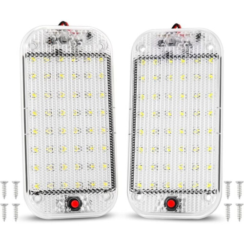 Plafonnier LED élégant pour camping-car, éclairage intérieur basse consommation 10 W avec commande facile